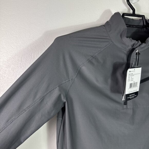 Obermeyer Men's M Flex 1/4 Zip Baselayer Knit Pullover Shirt Gray NWT - Picture 6 of 16
